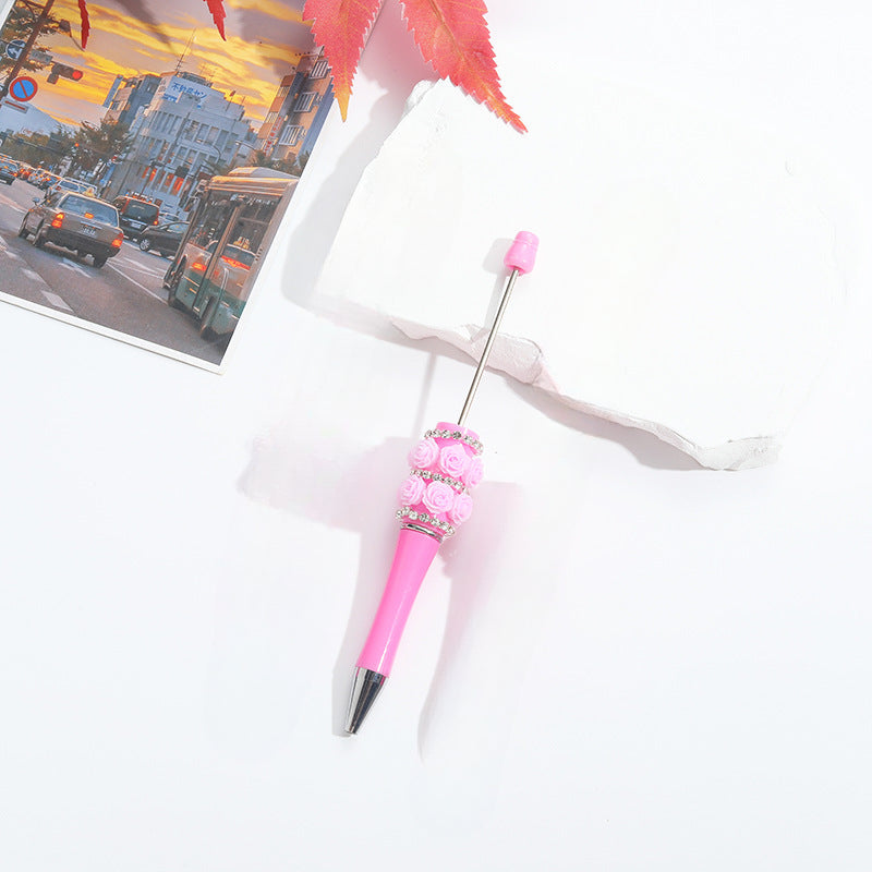 Wholesale Beadable Pens Heavy Duty Rose Diamond Beaded Pens