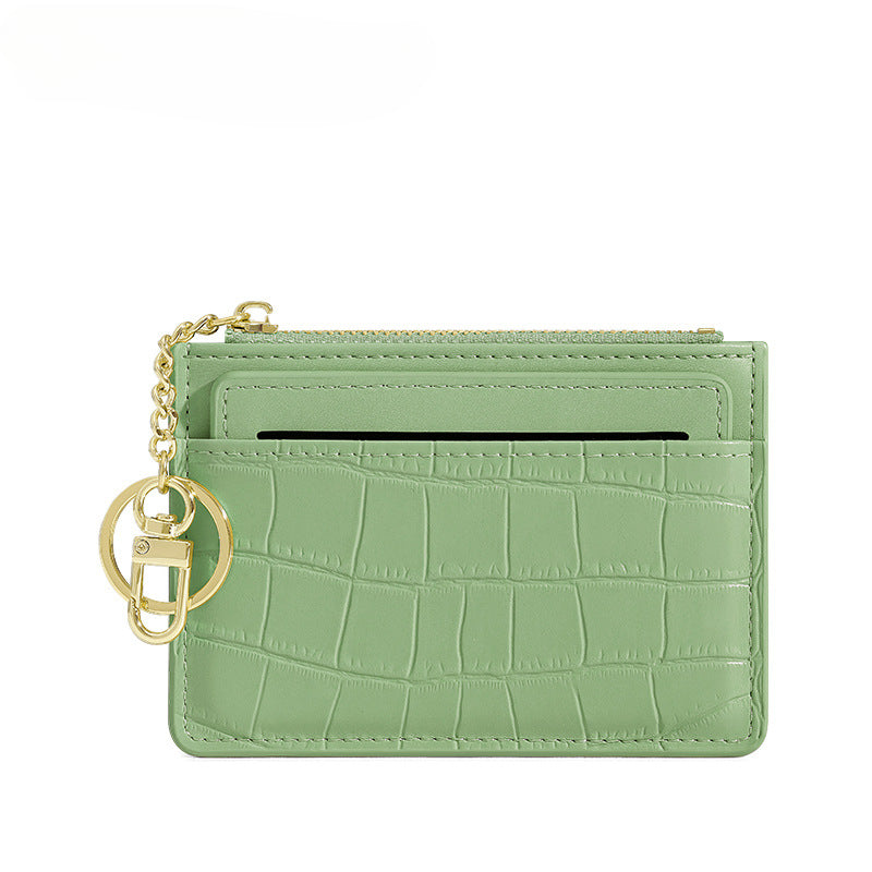 Wholesale PU Coin Purse Card Holder Keychain