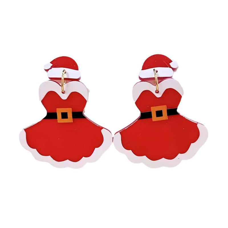 Wholesale Christmas Party Christmas Eve Ball Fashionable Earrings