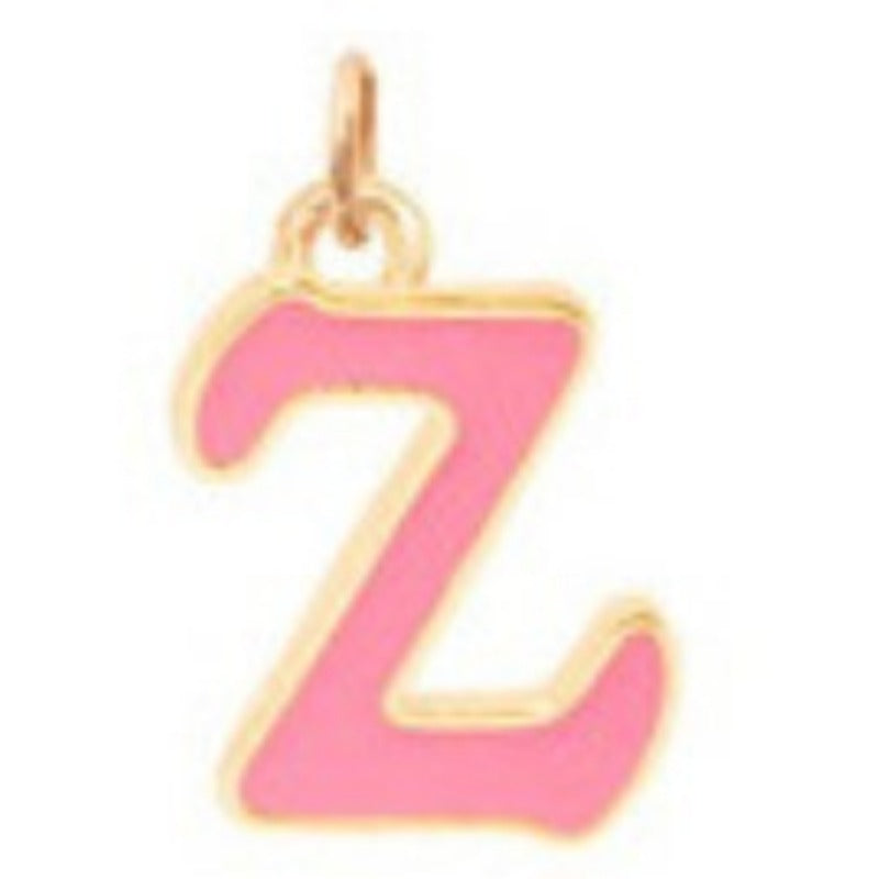 Wholesale Candy Colored Letter Titanium Steel Necklaces