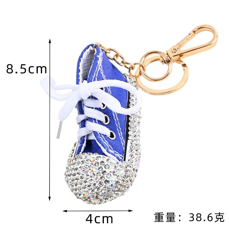 Wholesale Creative Cartoon Shoes Micro Diamond Keychains
