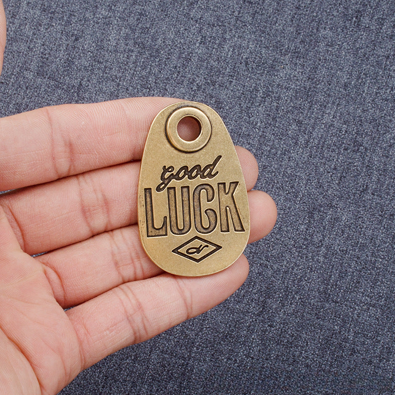 Wholesale Pure Brass Handmade Route 66 Bronze Keychain Pendant