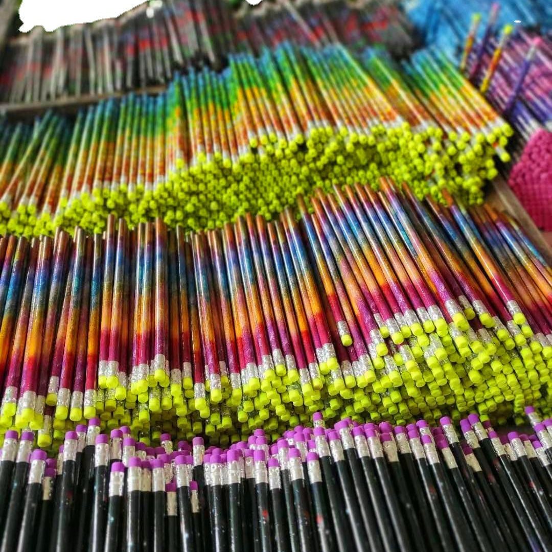 Wholesale 300pcs Cute Cartoon Head Wooden Pencil