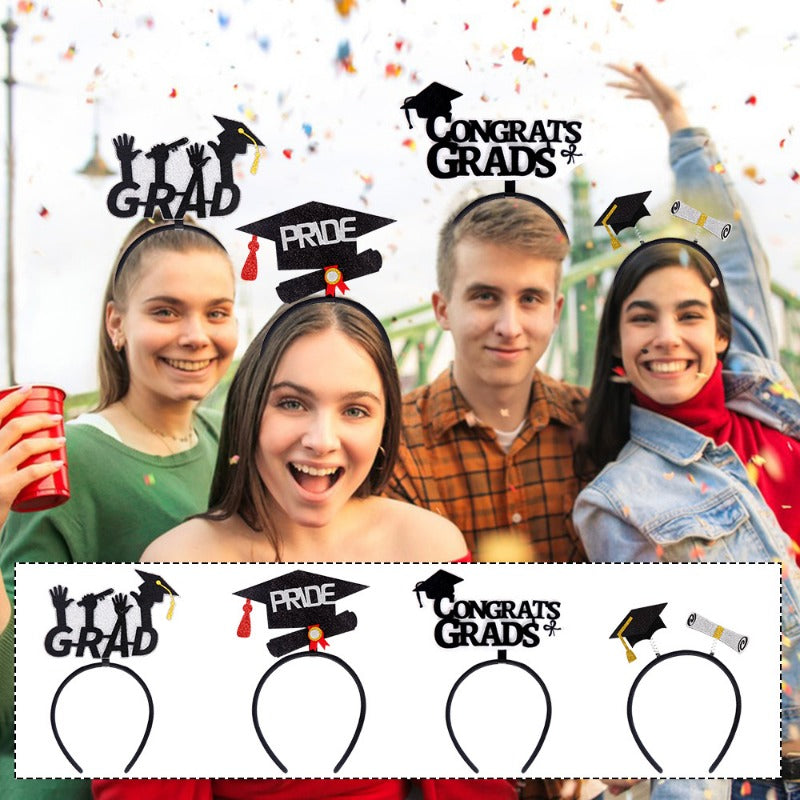 Wholesale Graduation Season Bachelor's Hat Certificate Plastic Headband