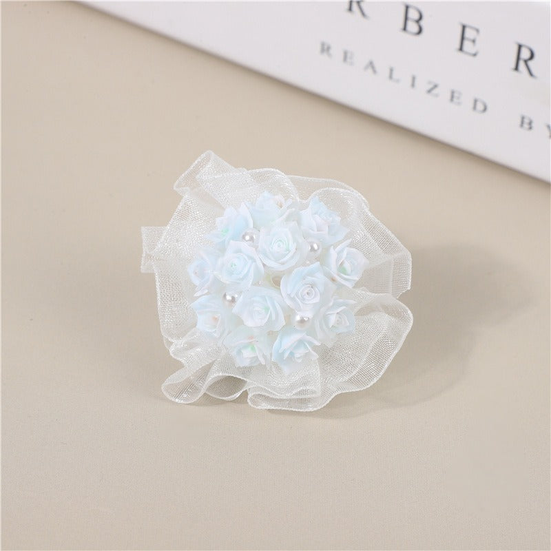 Wholesale 6pcs Heavy Handmade Beads Inlaid with Diamonds Luminous Bouquet DIY Jewelry Accessories Beads