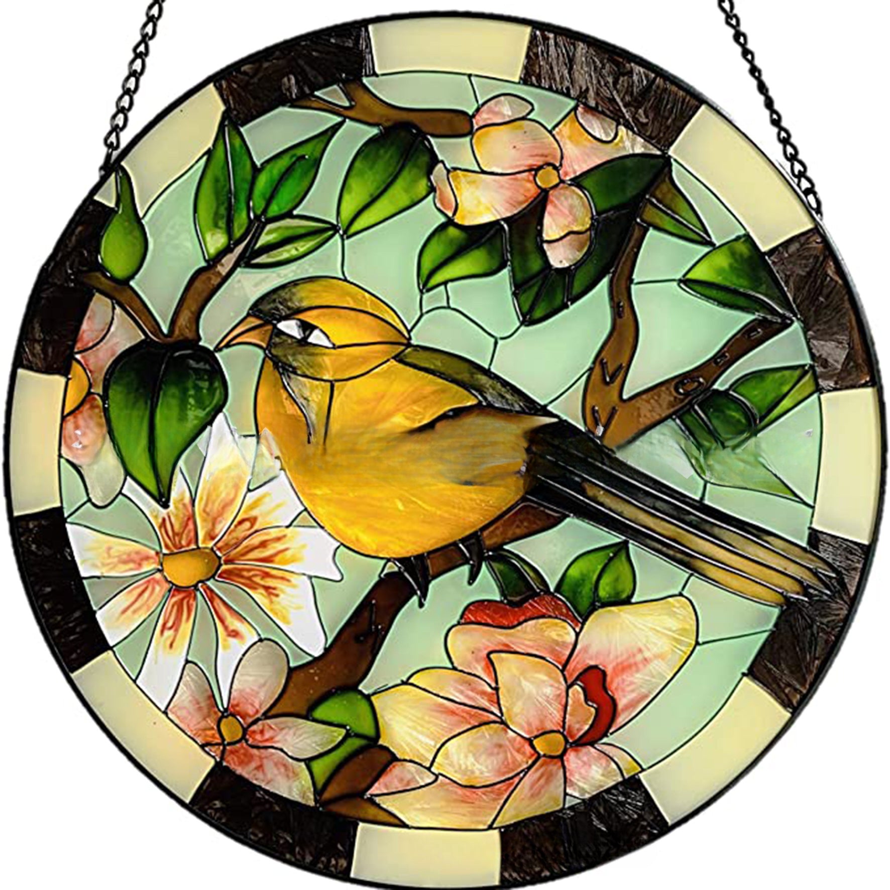 Colgante de espejo de autos pintados de colibríes acrílicos al por mayor