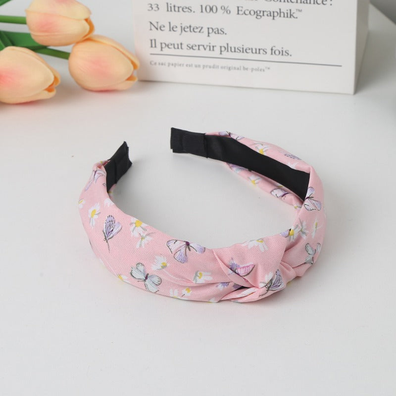 Wholesale Fabric Cross Minimalist Wide Edge Headband