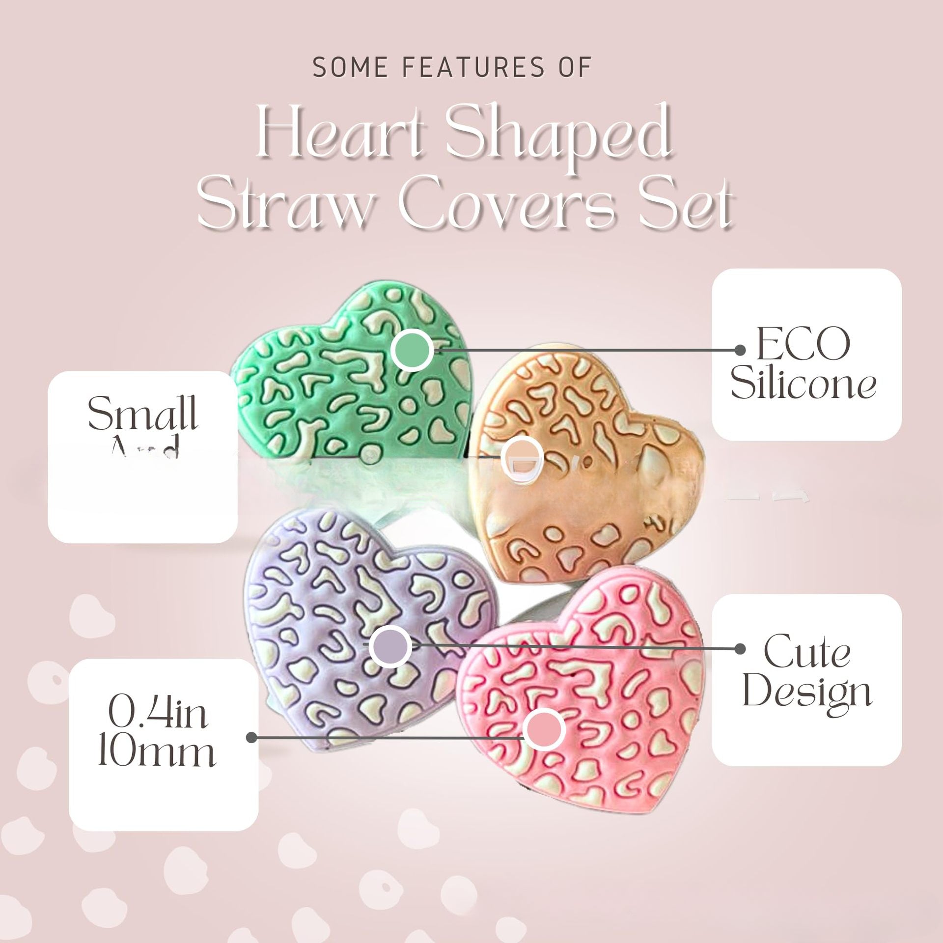 Wholesale Cute Cartoon Dust Cover Leopard Print Water Cup Accessories