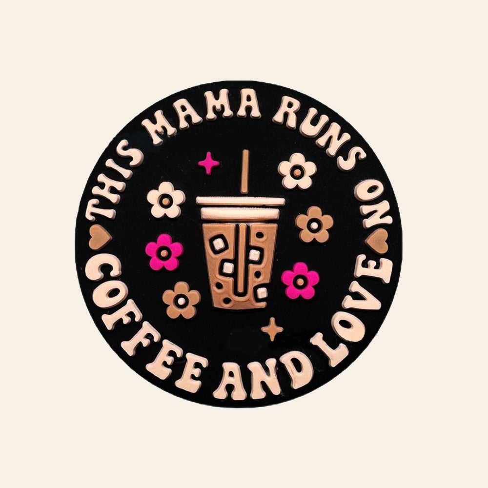 Wholesale 10pcs Creative Colorful Floral Letter Design DIY Beads