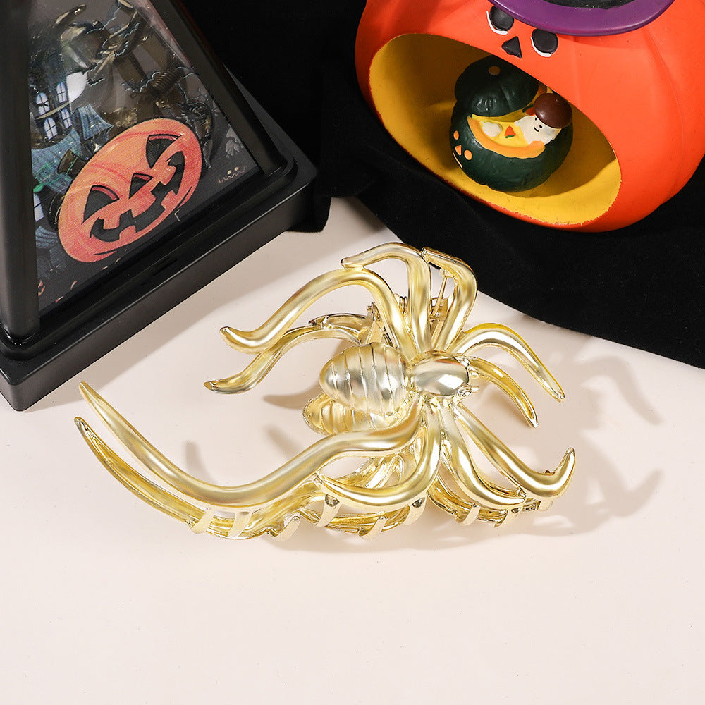Wholesale Halloween Metal Spider Hair Clips
