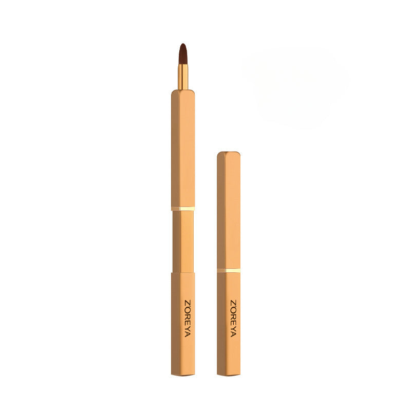 Wholesale Portable Retractable Artificial Fiber Lip Brushes with Covers