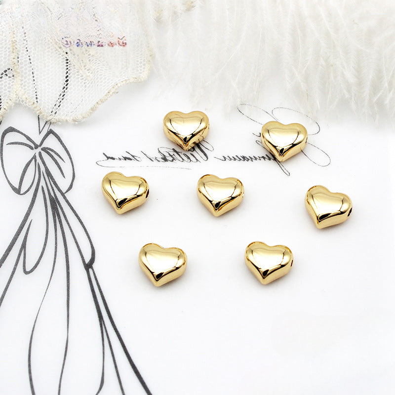 Wholesale of Cross Three-dimensional Love Copper DIY Jewelry Accessories