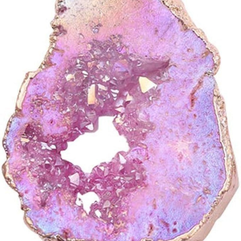 Wholesale Irregular Natural Necklace Crystal Flower Pendant