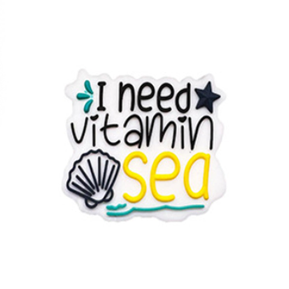 Wholesale 10pcs Cartoon Ice Cup Ghost Letter Pattern Silicone Beads