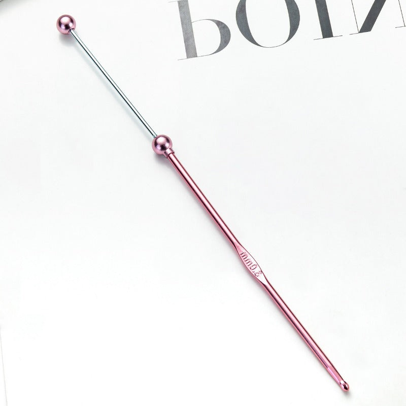 Wholesale 3mm 4mm 5mm 6mm DIY Bead Single Head Knitted Sweater Yarn Crochet Hook