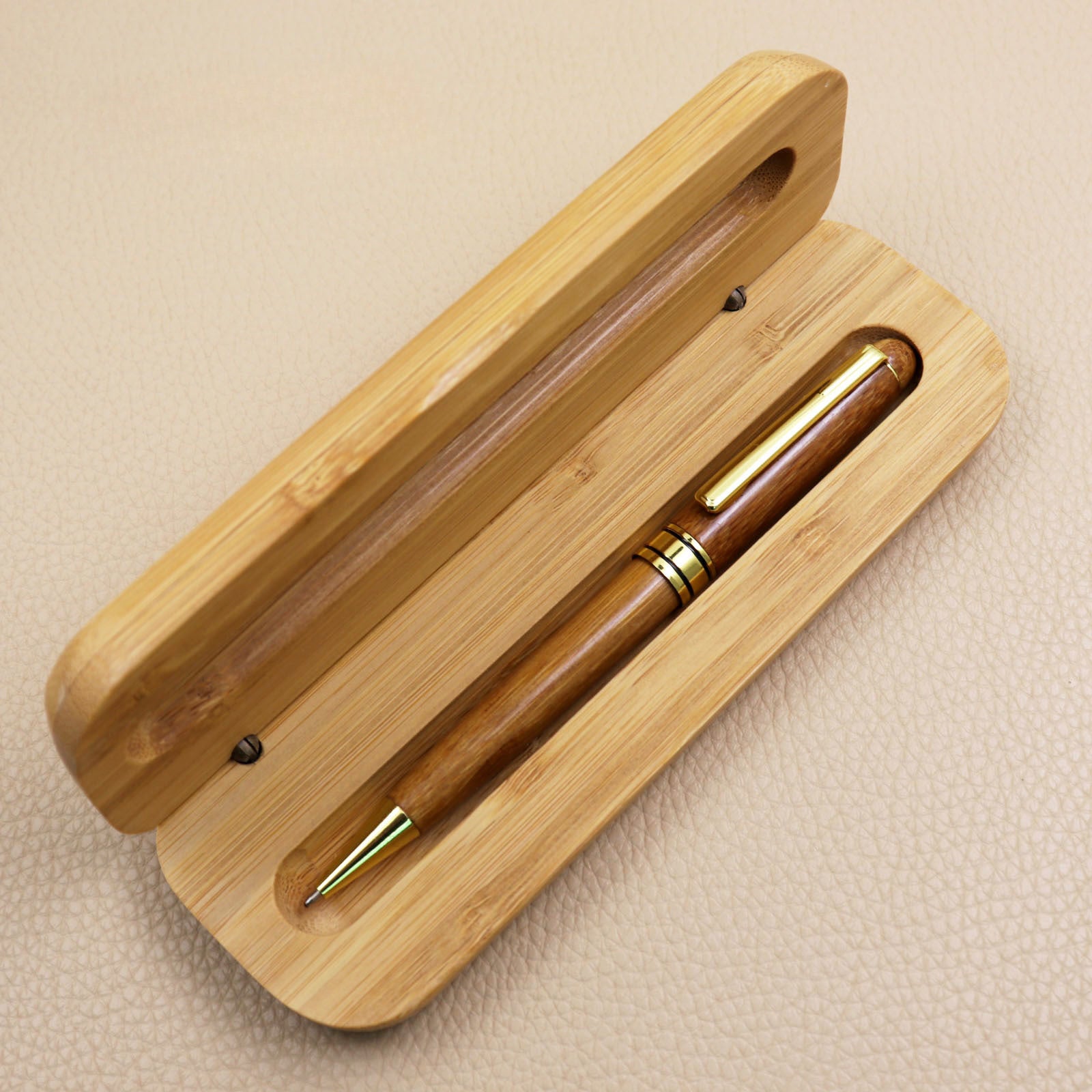 Wholesale Bamboo Pen Fountain Pen Gel Signature Pen Ballpoint Pen Retro Business Gift Bamboo Pen Set Engraving