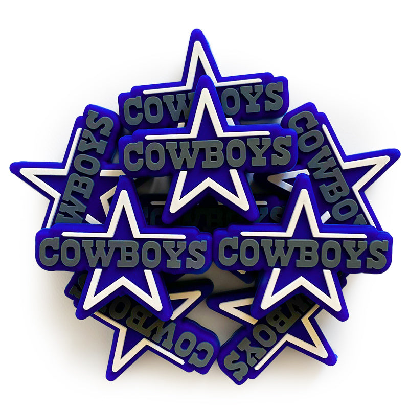 Wholesale 10PCS Cowboys Silicone Beads