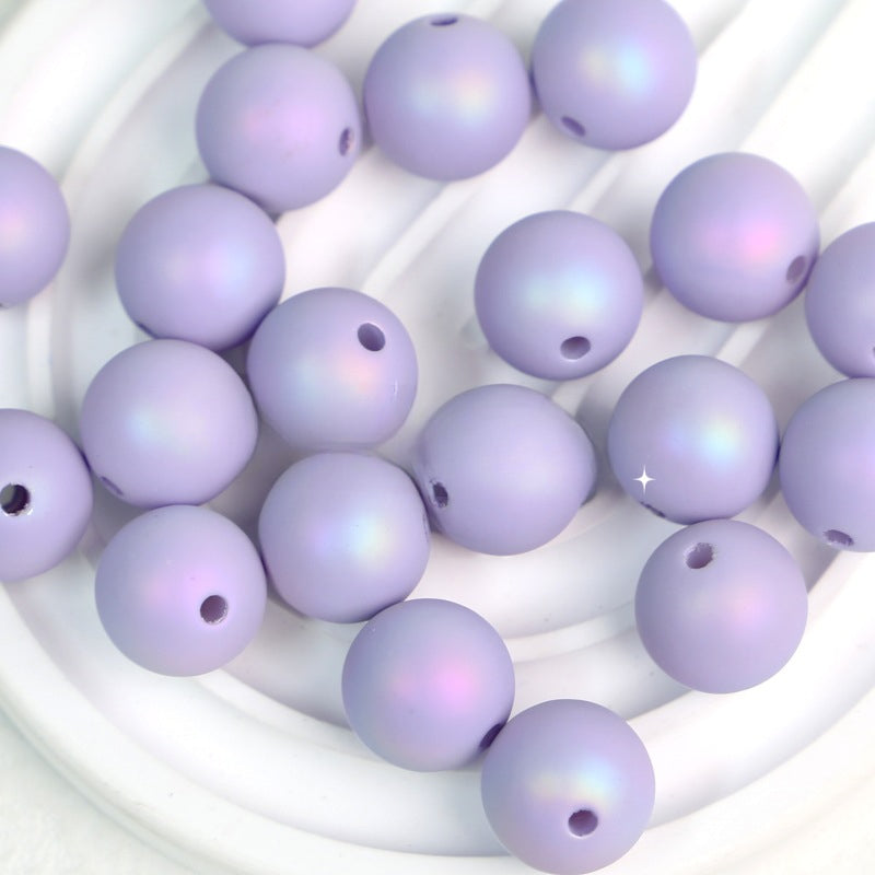 Wholesale 10PCS Colorful Aurora Acrylic Beads