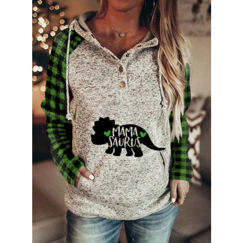 Wholesale Polyester Oversized MAMA Printed Hoodies