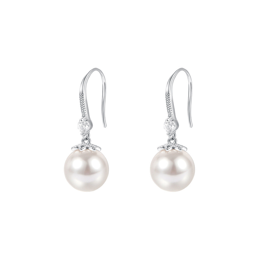 Wholesale Sparkling pearl earrings