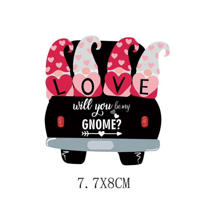 Wholesale 5pcs/pack Red lips car Valentine' s Day UV DTF Ready to Press Transfers Wraps