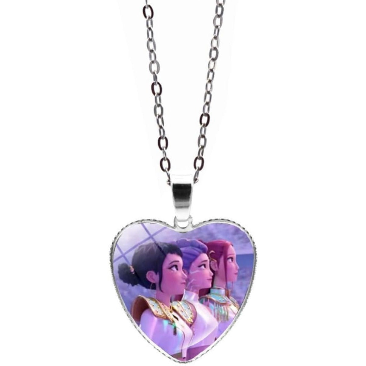 Wholesale Time Gem Peach Heart Necklace