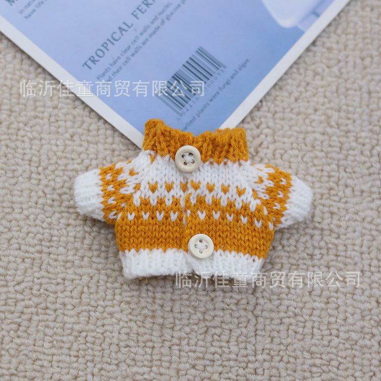 Wholesale 10pcs Mini colored button sweater Doll Accessories