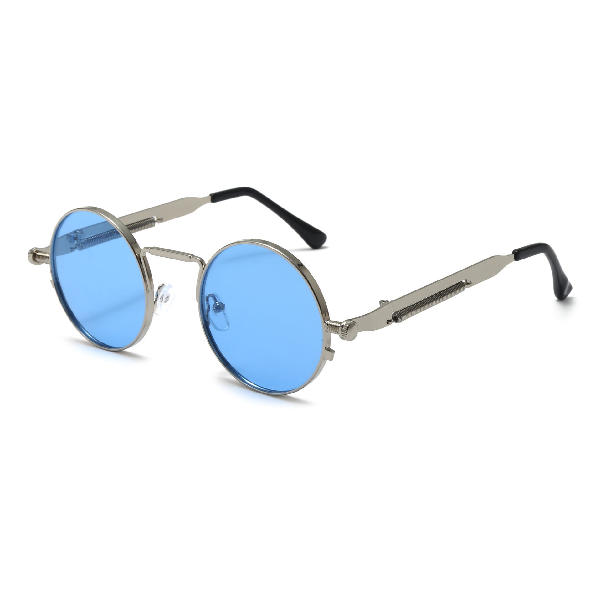 Wholesale Round Steampunk Retro Sunglasses for Men and Women