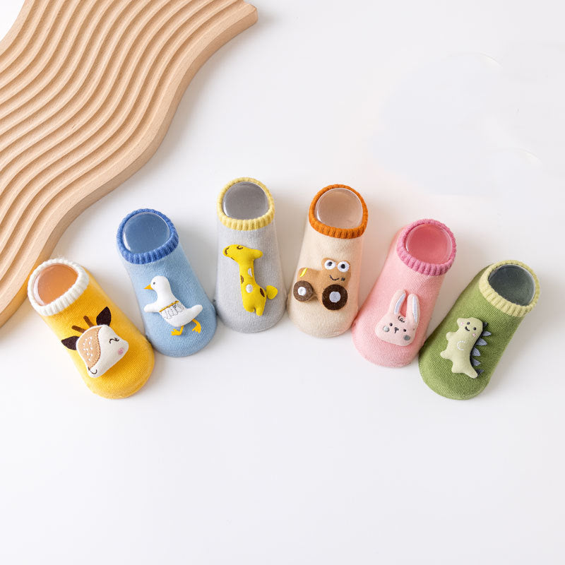 Wholesale Baby Three-dimensional Doll Dinosaur Rabbit Thick Toddler Socks