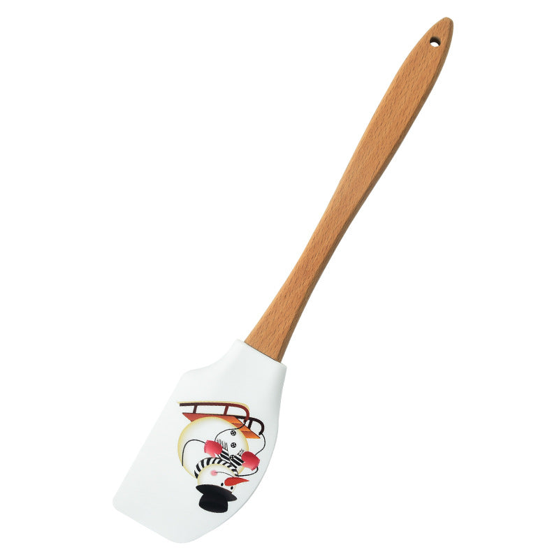 Wholesale Baking Tools Wooden Handled Butter Butter Spatula