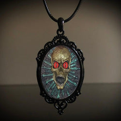 Wholesale Vintage Gothic style bat castle crow cross blood black cat church cemetery vampire vintage necklace