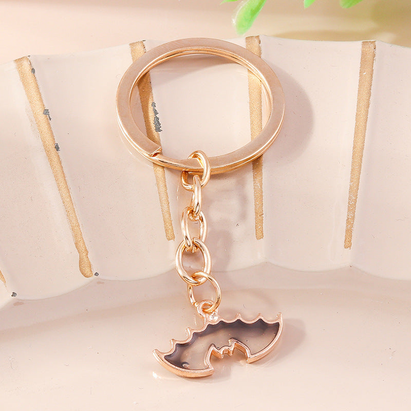 Wholesale Cartoon Halloween Cute Bat Pumpkin Hat Spooky Funny Keychain