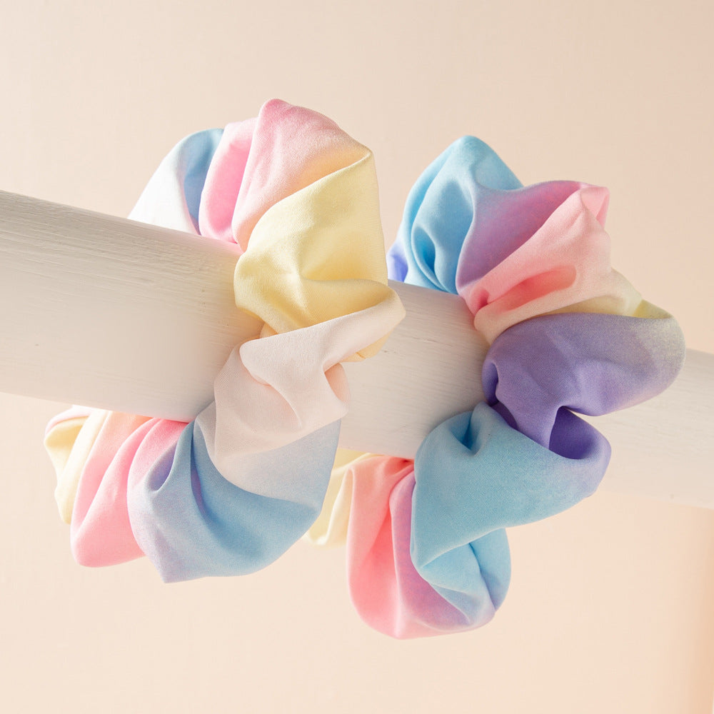 Wholesale Tie-dye Hair Band Summer Gradient Temperament Hair Accessories Female Hair Bun Headband