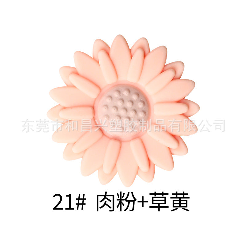 Wholesale  20pcs  Colorful Daisy Silicone Beads