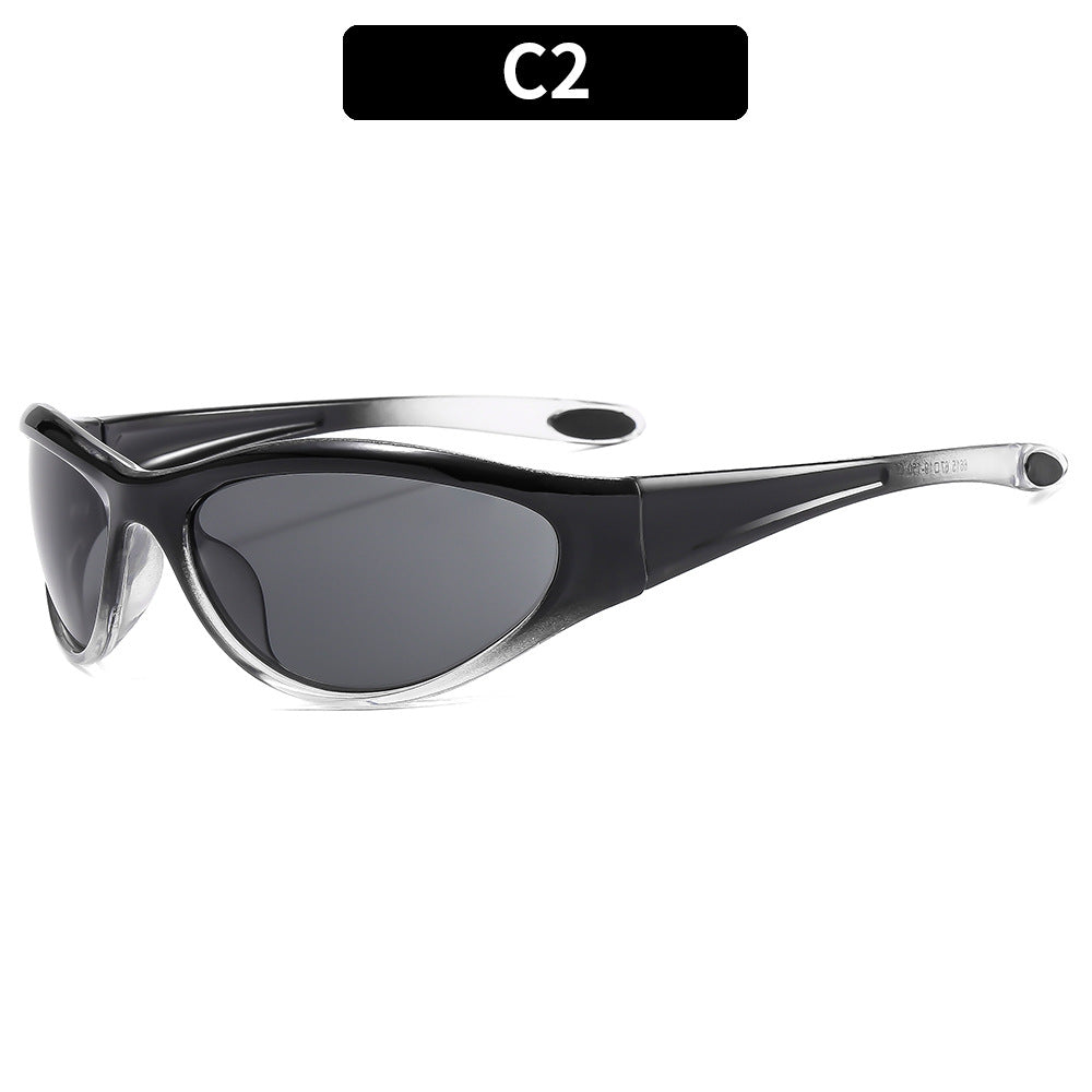 Wholesale Y2K Futuristic Cycling Sports PC Sunglasses