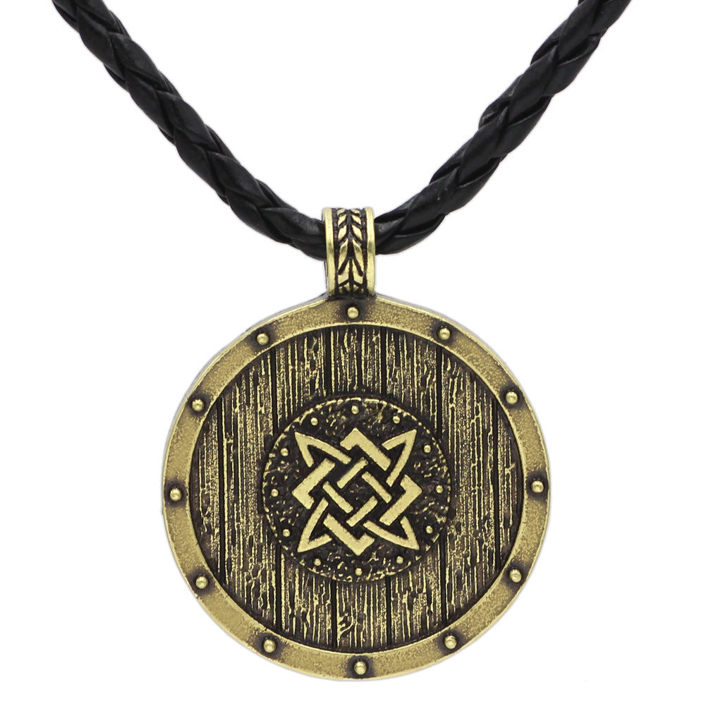 Wholesale Nordic Norse Mythology Viking Slavic Double-sided Men's Necklaces