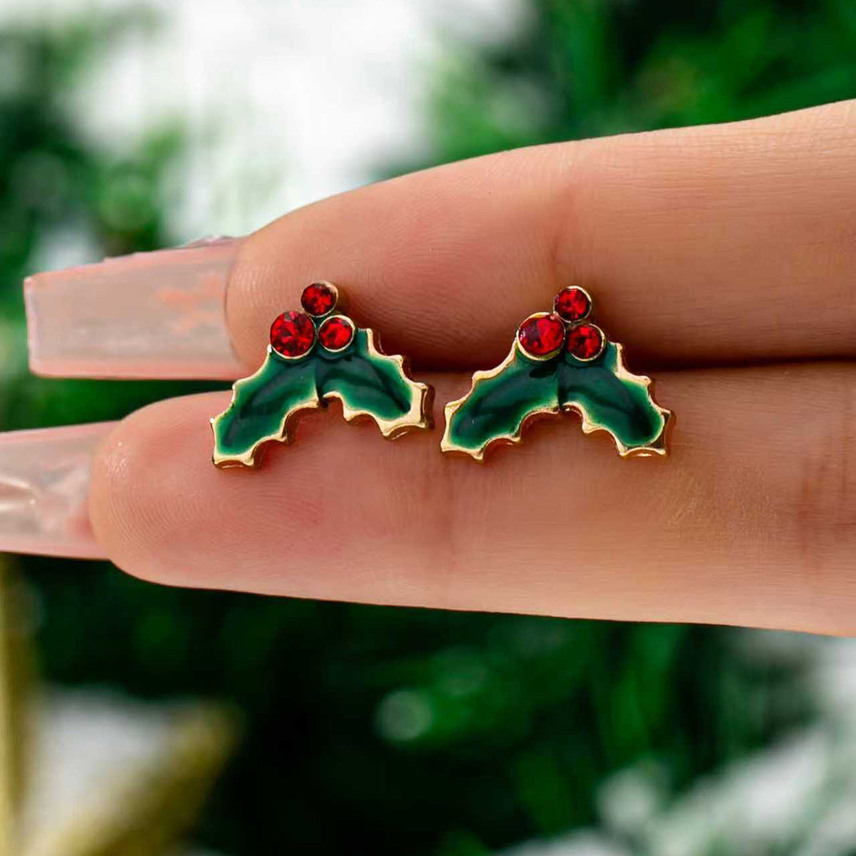 Wholesale 5pcs Christmas tree boot light bulb earrings