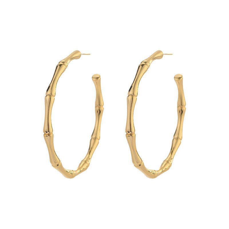 Wholesale New Circle Bamboo Earrings