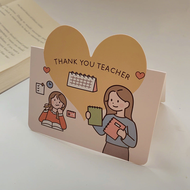 Wholesale of 10pcs/pack Mother's Day, Father's Day, Teacher's Day Creative Paper Greeting Cards