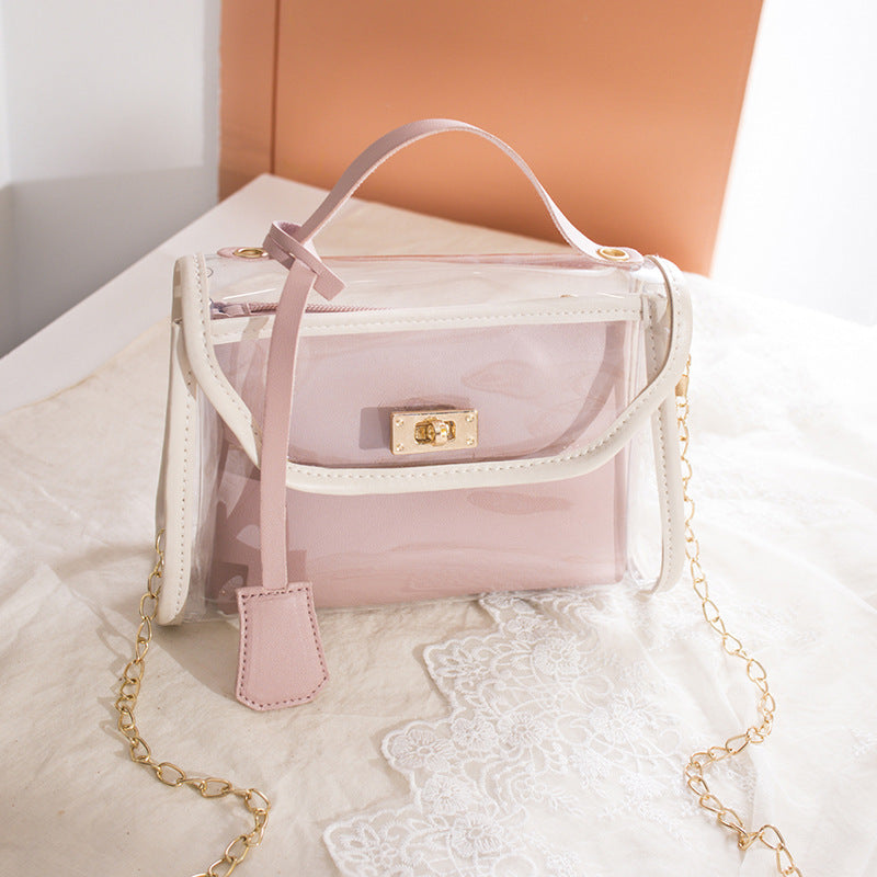 Wholesale PVC Transparent Messenger Bag