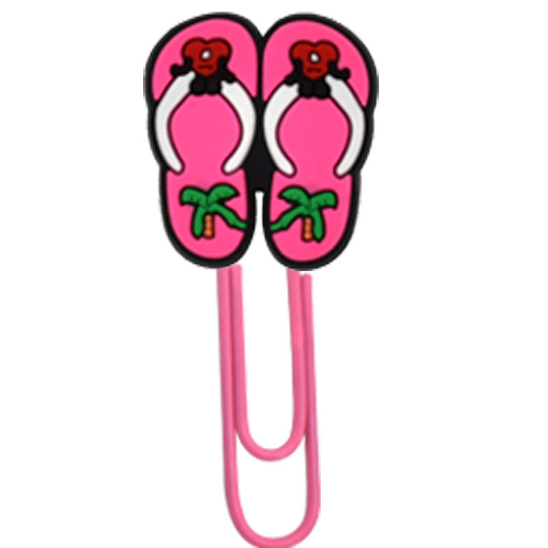 Wholesale Random 50pcs/pack Cloud Star Slippers Paper Clip Bookmark