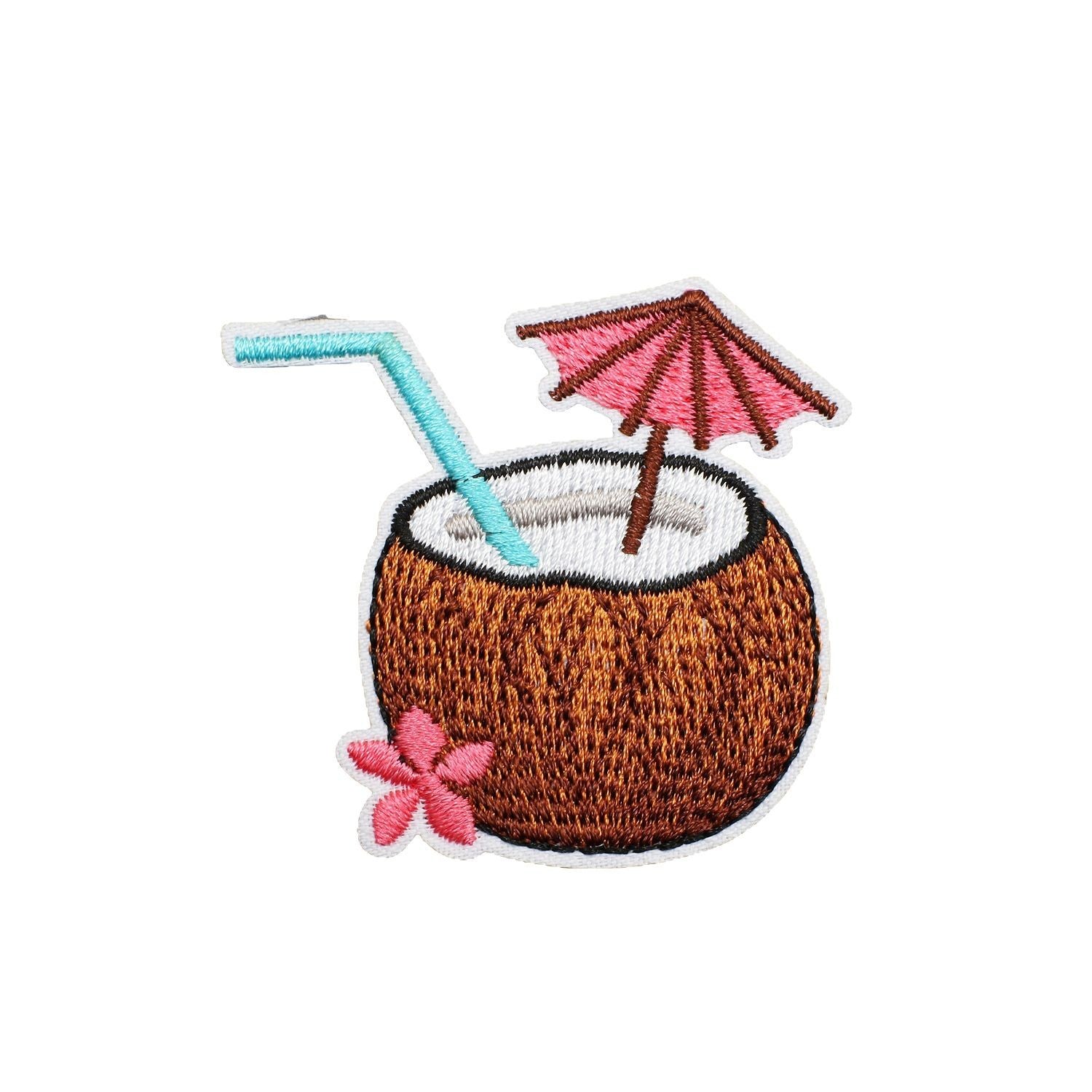 Wholesale Trendy Hawaiian Tropical Embroidered Patch With Flamingo Palm Tree Pineapple Clothing DIY Accessory Resale