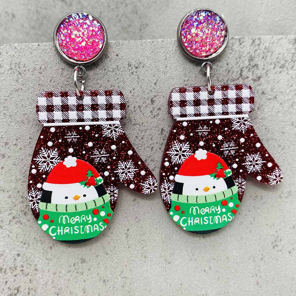 Wholesale Christmas Creative Acrylic Earrings