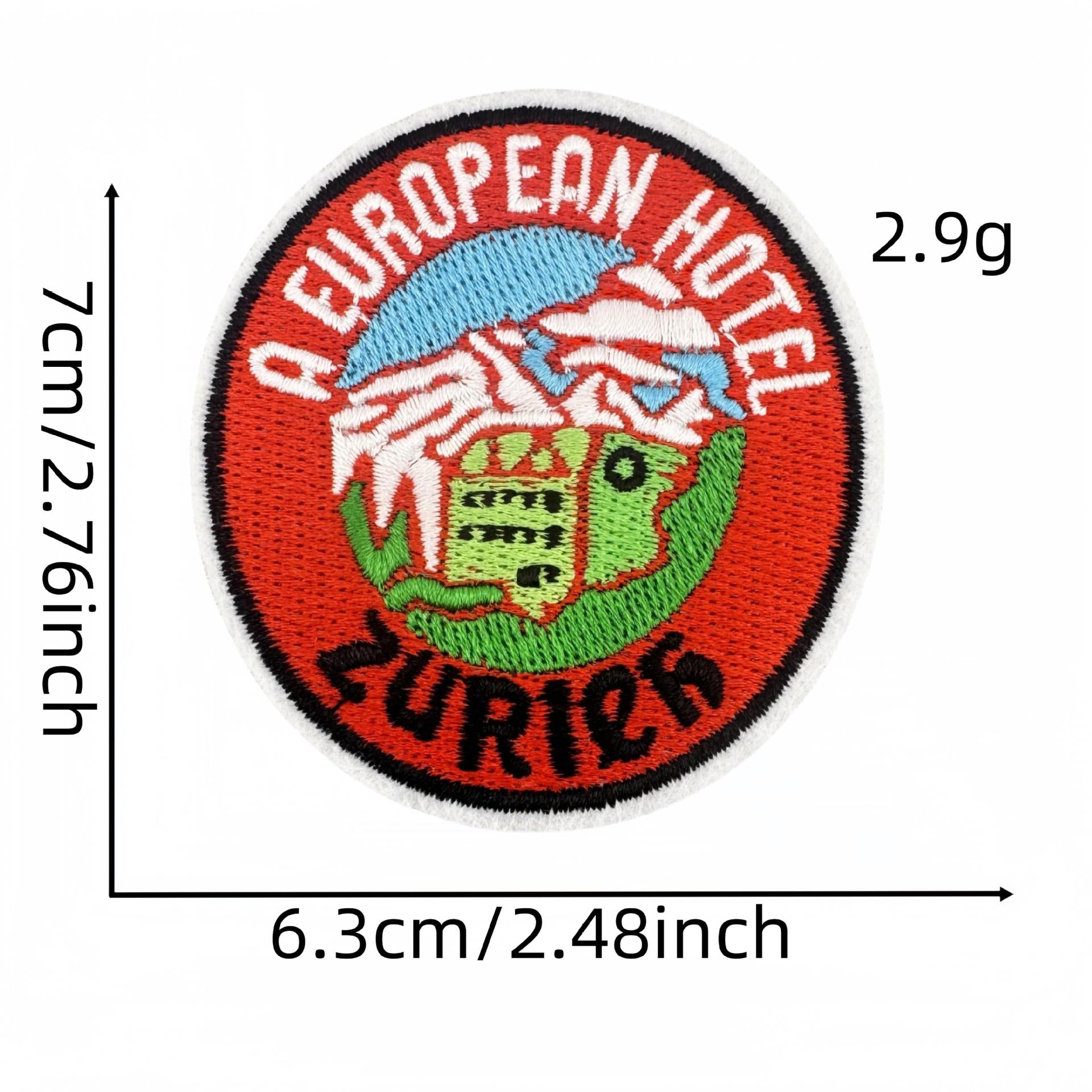 Wholesale Cartoon World Landmark Pattern Embroidery DIY Patches