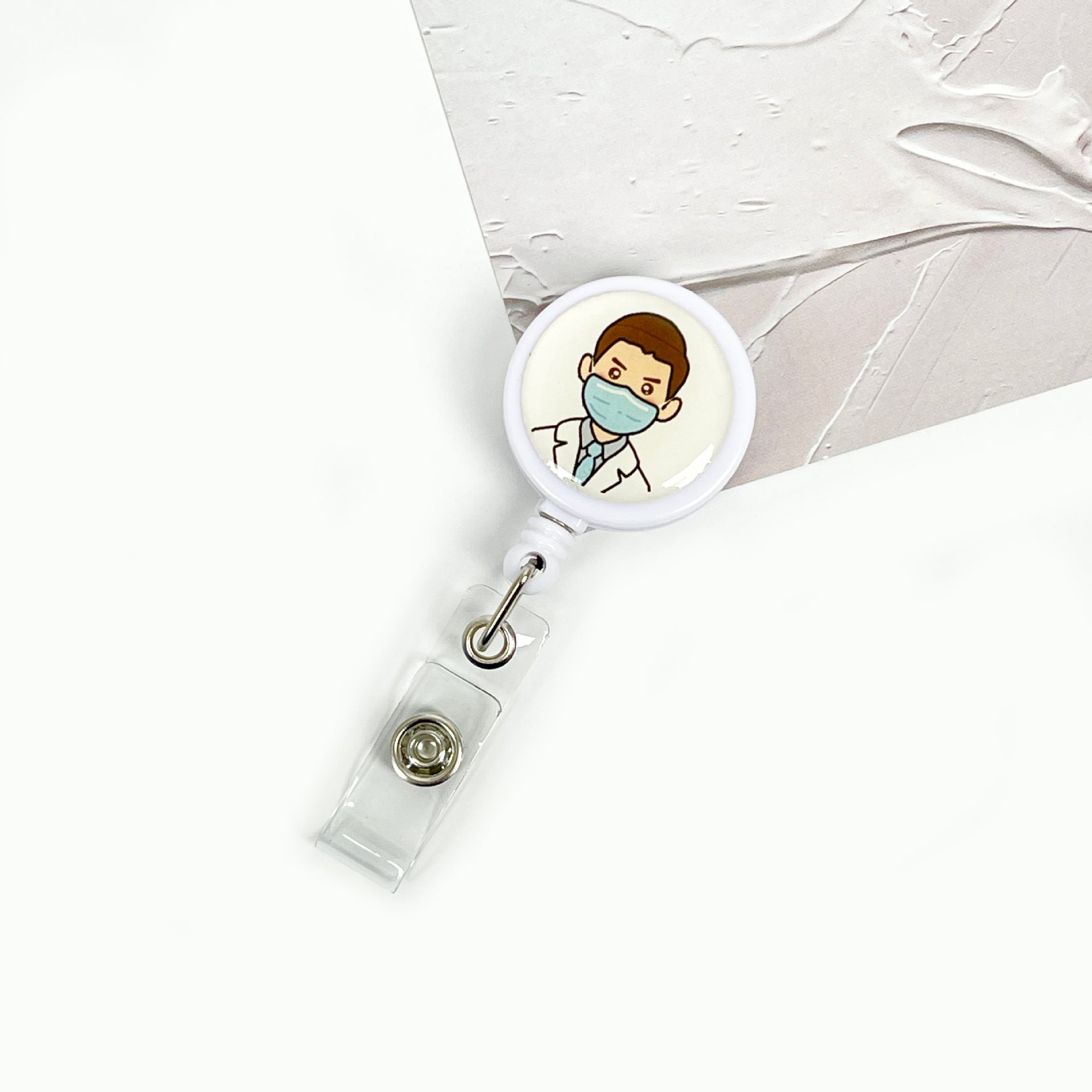 Wholesale Retractable Doctor Nurse Badge Holder Keychain