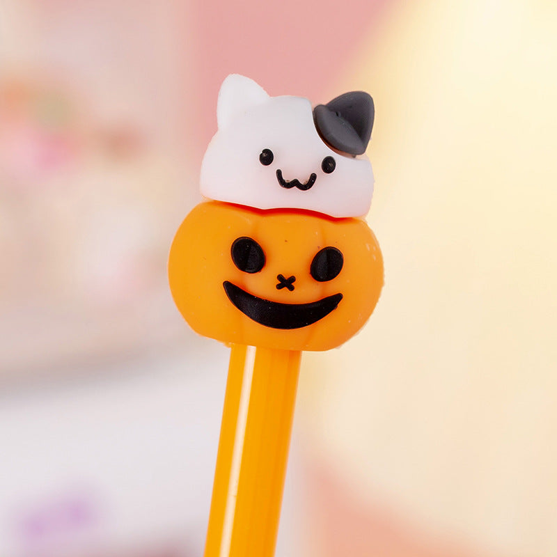 Wholesale Halloween Pumpkin Ghost Plastic Rollerball Pen