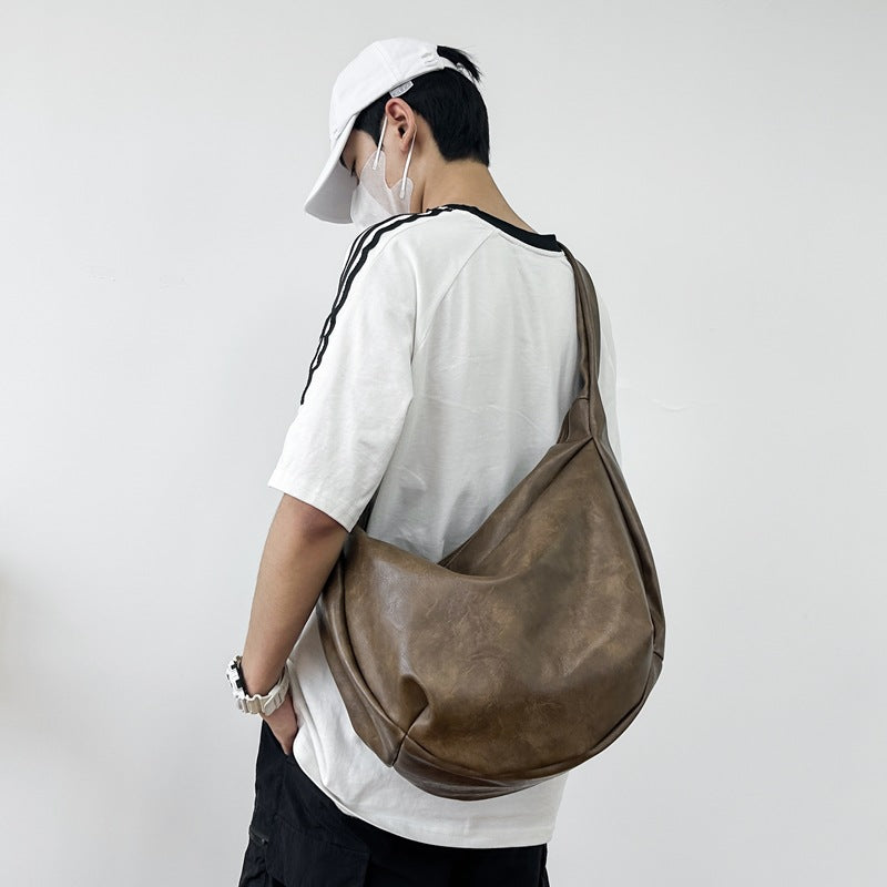Wholesale Retro men's and women's shoulder messenger bag large capacity tote bag