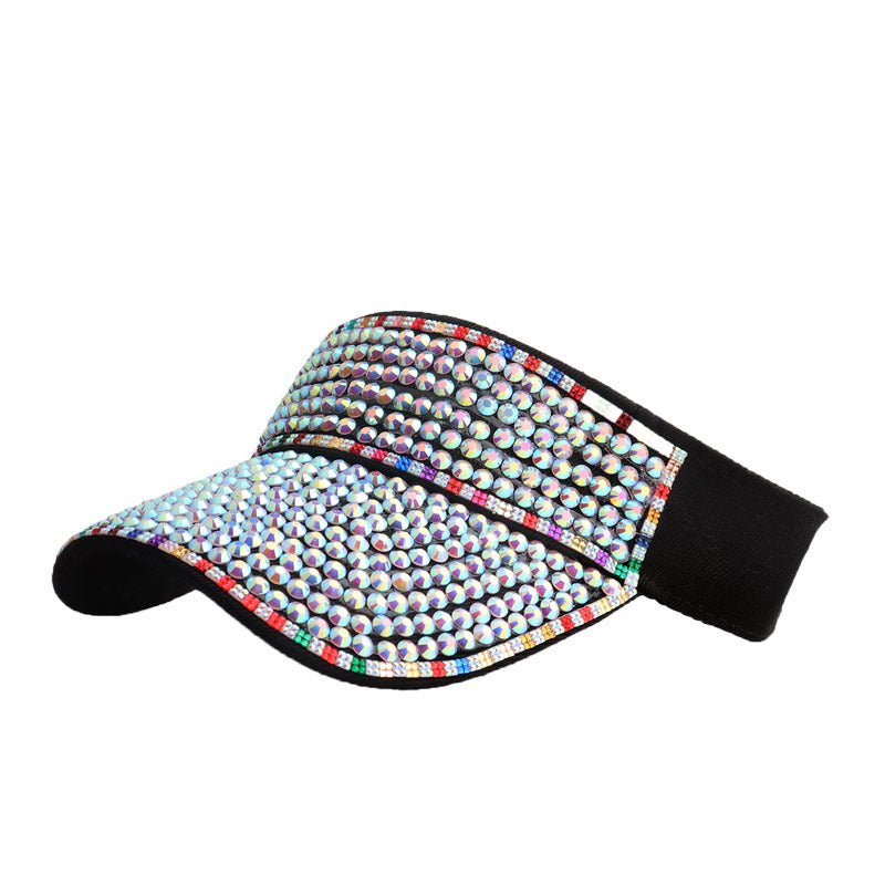 Wholesale Diamond-encrusted Empty Top Hats Colorful Diamond Point Diamond Hats