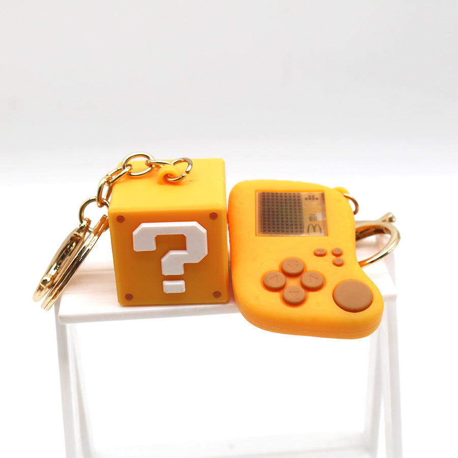 Wholesale Simulation Chicken McNuggets Tetris Game Machine Keychain