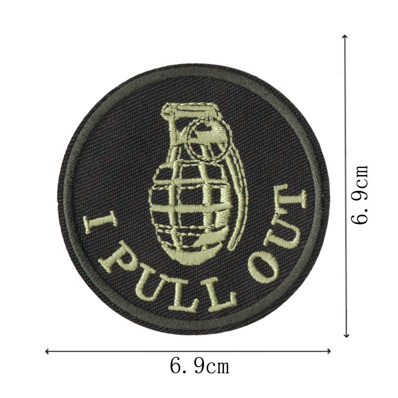 Wholesale Warrior English Letter Embroidered Patch Set 9 Pack Hook And Loop Decorative Applique For Hats Coats Bags DIY Craft Supply